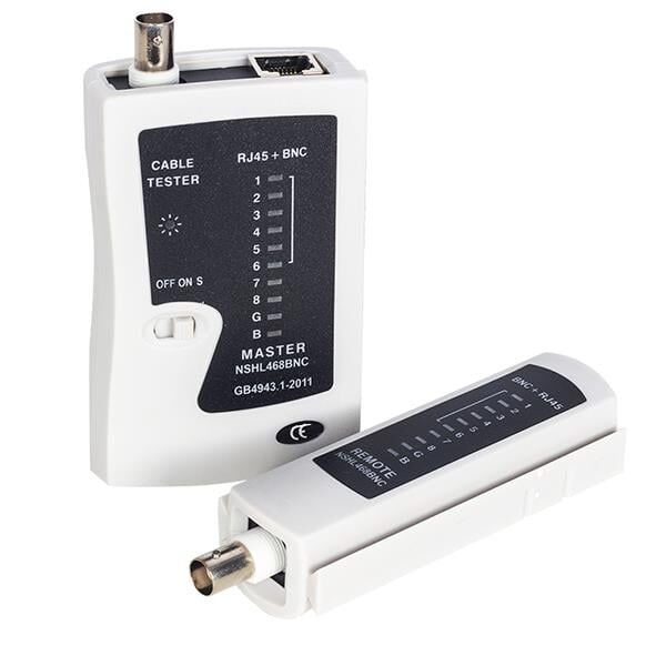 Powermaster Rj45 Rj11 BNC Kablo Ethernet Telefon İnternet Kablosu Test Cihazı Ölçüm Aleti