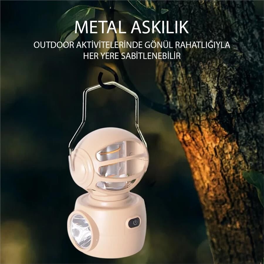 Ayt Powermaster 30 Watt Kamp Lambası Aydınlatma Led Işıldak Fener Şarjlı