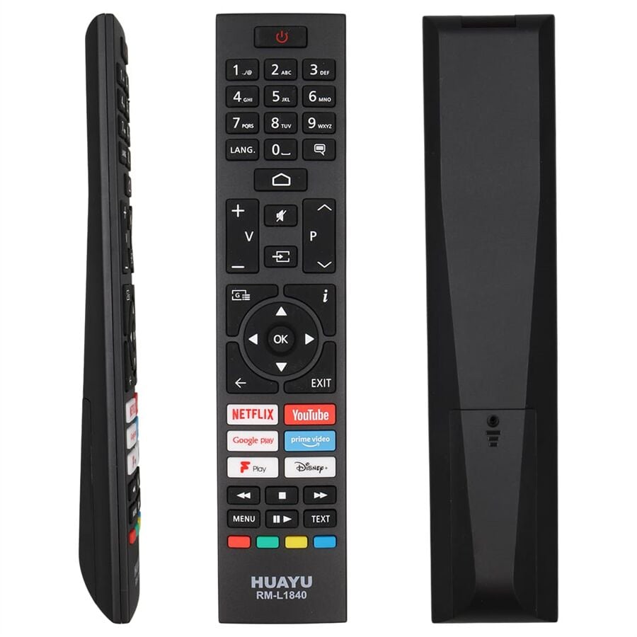 RM-L1840 Vestel Netflix Youtube Prime Video Google Play Disney+ Tuşlu LCD Led TV Kumanda