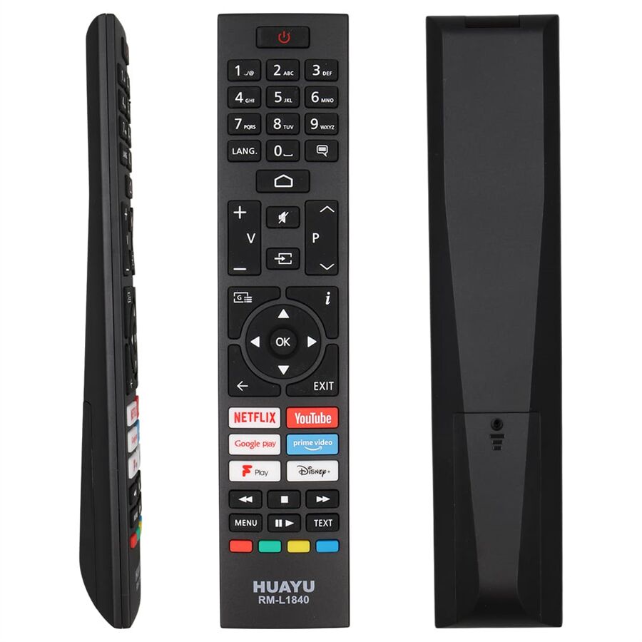 RM-L1840 Vestel Netflix Youtube Prime Video Google Play Disney+ Tuşlu LCD Led TV Kumanda