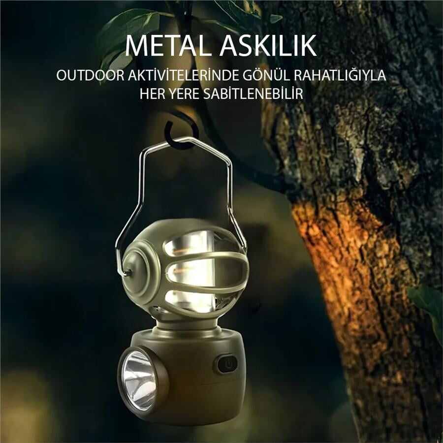 Ayt Powermaster 30 Watt Kamp Lambası Aydınlatma Led Işıldak Fener Şarjlı