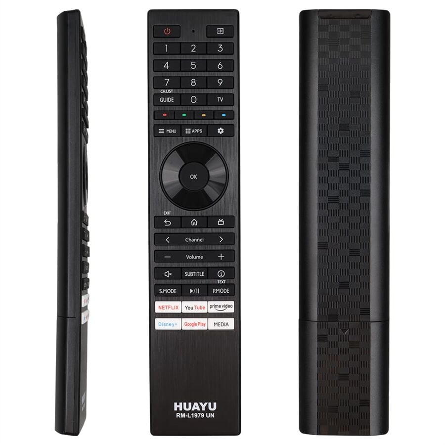 Ayt Rm-L1979 Toshıba Netflix Youtube Prime Video Google Play Dısney+ Tuş LCD Led TV Kumanda