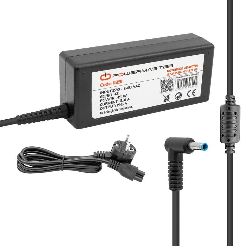 Powermaster PM-11391 19.5 Volt 2.31 Amper 6.0×4.4 Uçlu Notebook Adaptörü