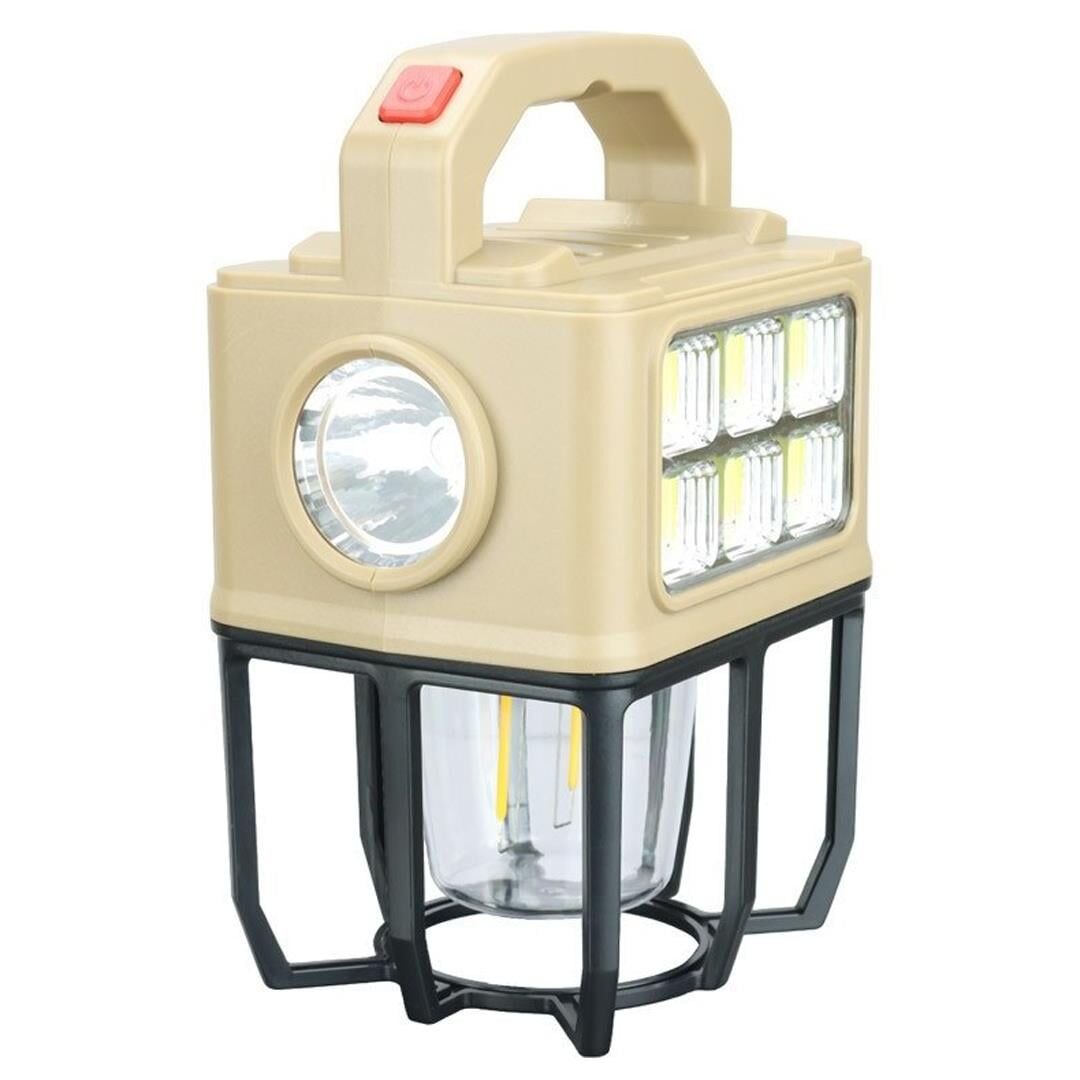Powermaster PM-26460 Çok Fonksiyonlu Solar Kamp Lambası Güneş Panelli Masa Lambası Ve El Feneri