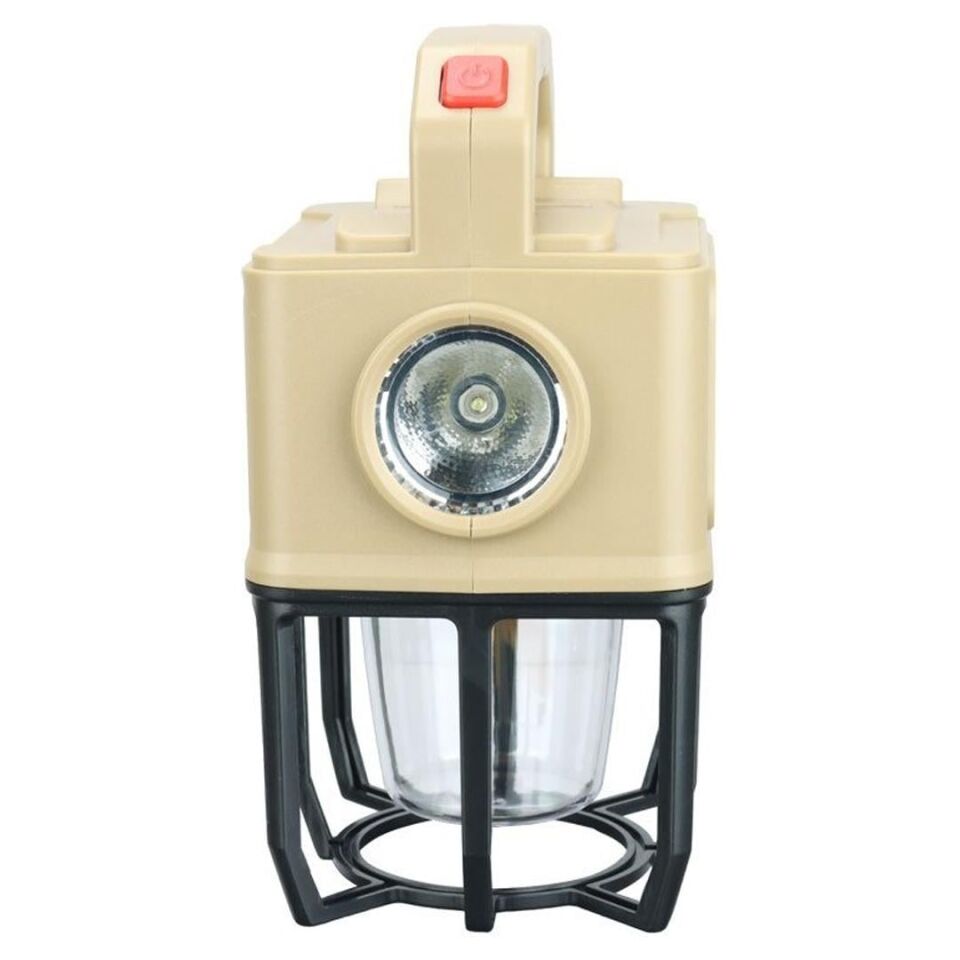 Powermaster PM-26460 Çok Fonksiyonlu Solar Kamp Lambası Güneş Panelli Masa Lambası Ve El Feneri