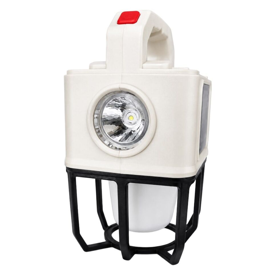 Powermaster PM-26460 Çok Fonksiyonlu Solar Kamp Lambası Güneş Panelli Masa Lambası Ve El Feneri