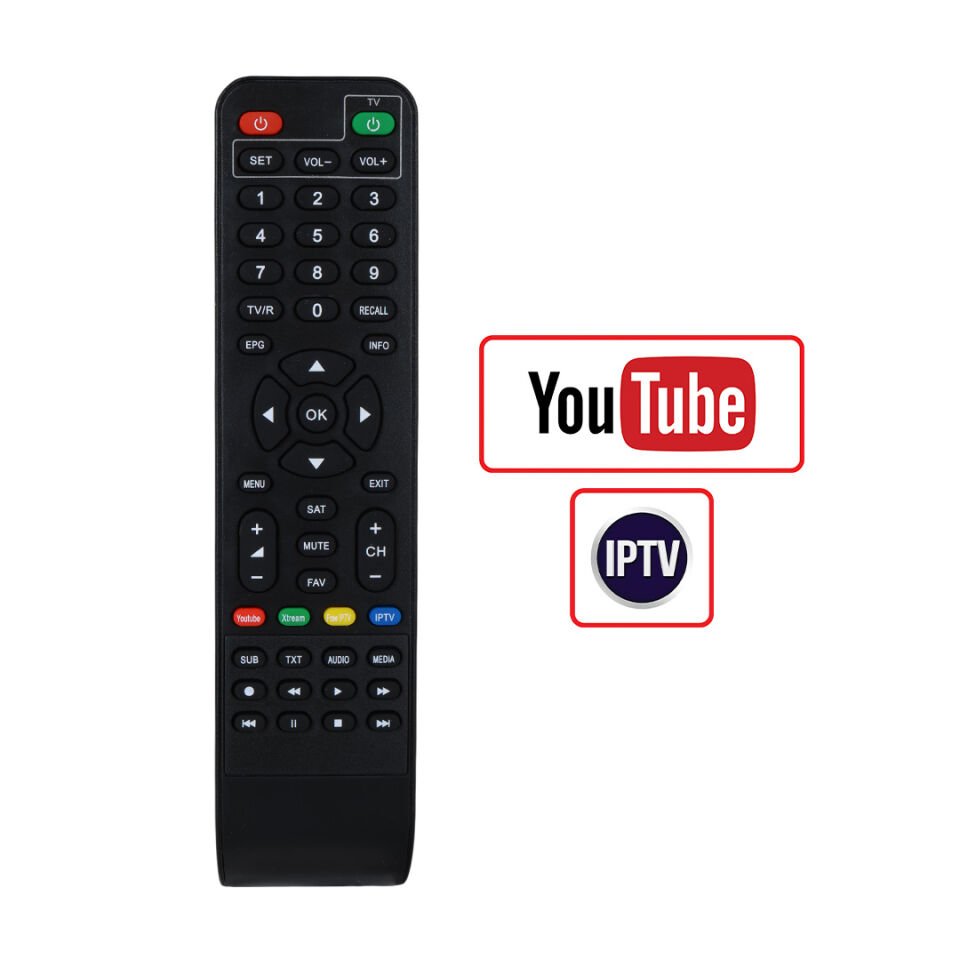 Ayt Dreamstar Y33A YouTube Tuşlu HD Uydu Kumandası