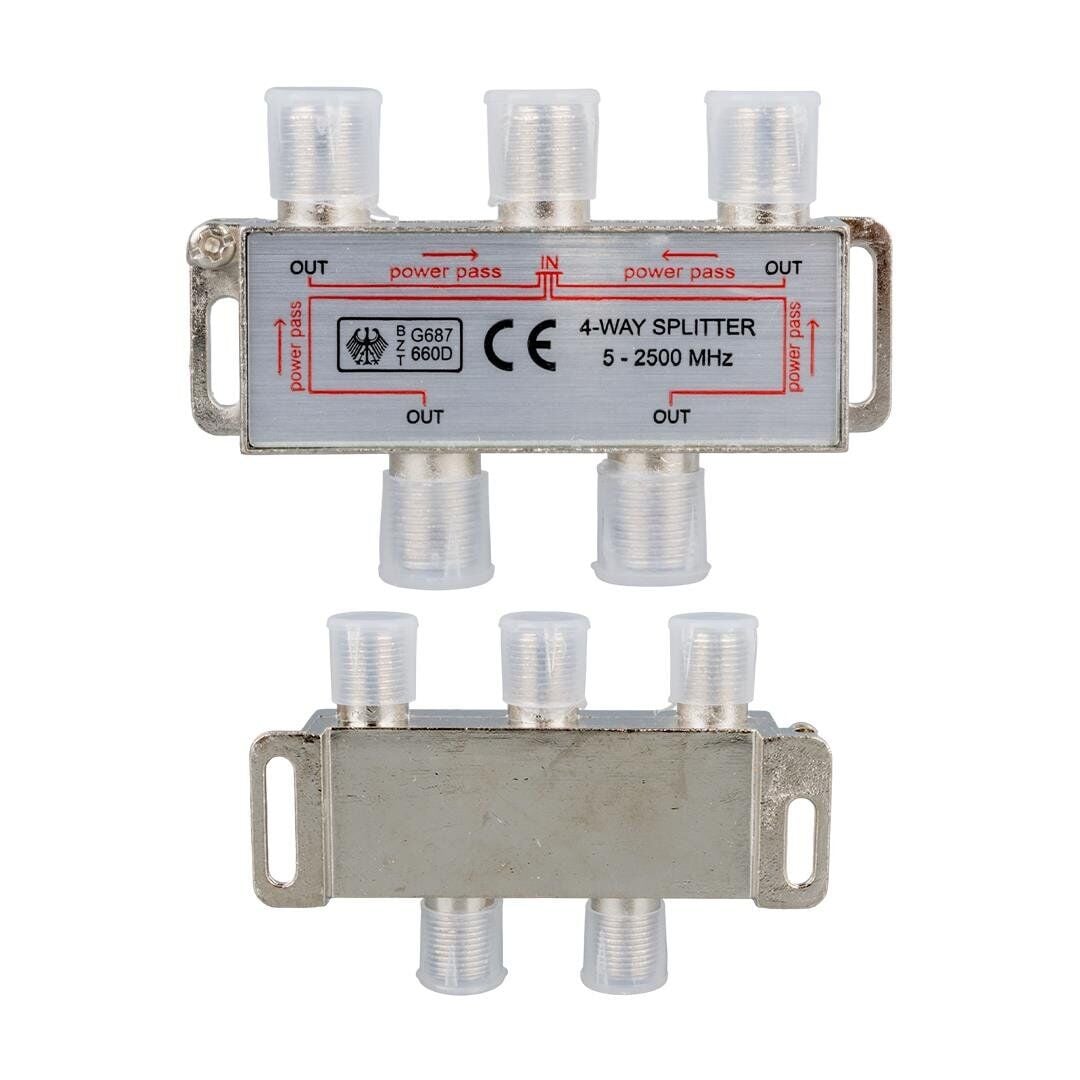 5-2500 Mhz 1-4 Splitter Uydu Çanak Anten Sinyal Çoklayıcı
