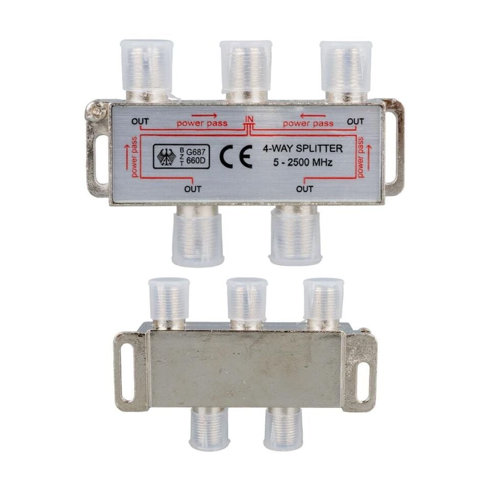 Ayt 5-2500 Mhz 1-4 Splitter Uydu Çanak Anten Sinyal Çoklayıcı