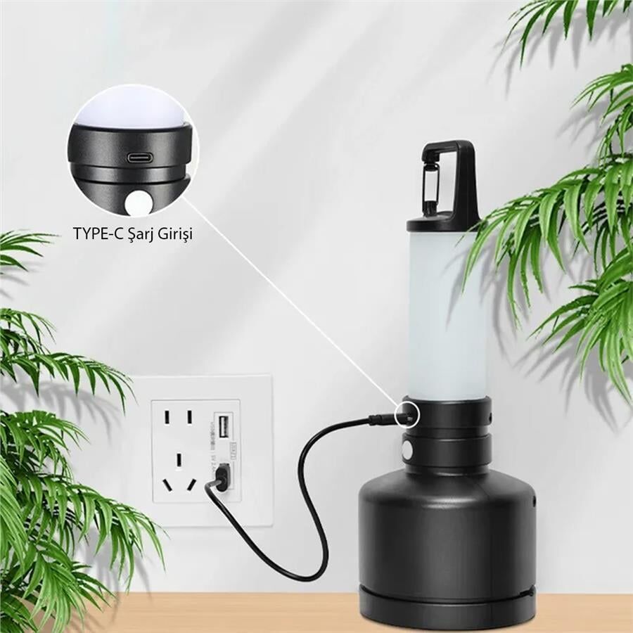 Ayt Powermaster Taşınabilir Şarjlı Kamp Feneri Led Aydınlatma Işıldak