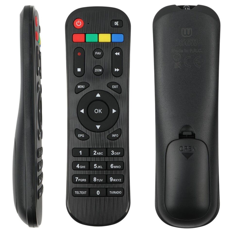 Ayt Weko Kawai KW-6850 Uyumlu Mini HD Uydu Kumandası Uzaktan Kumanda