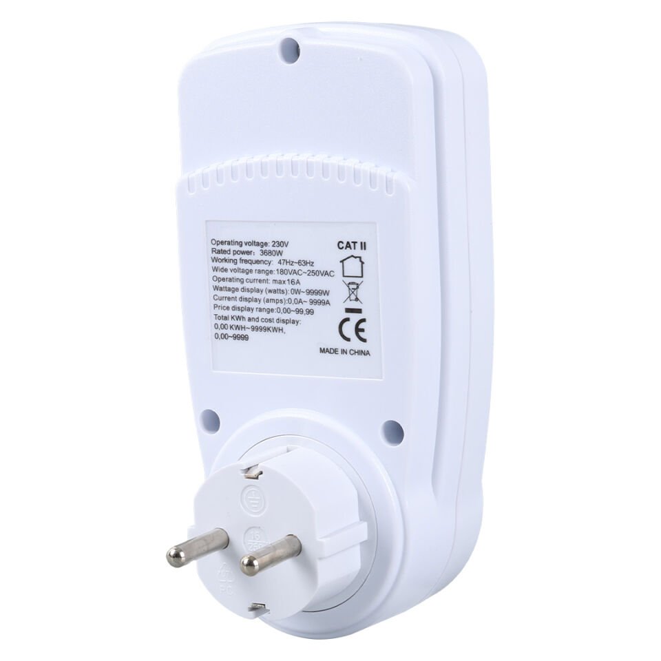 GESİ PM-1453 DİJİTAL WATTMETRE ENERJİ SARFİYAT ÖLÇER TÜKETİM ÖLÇER 220 VOLT 16 AMPER 3680 WATT PRİZ