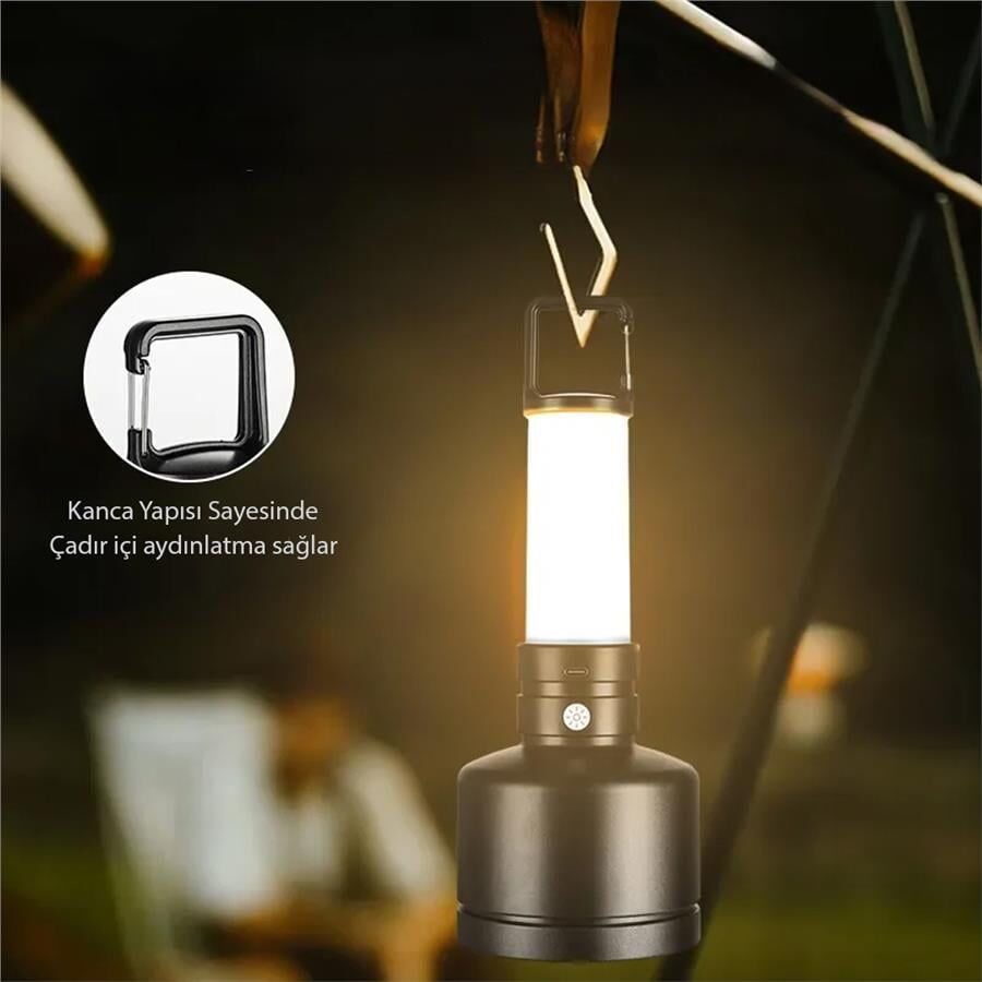 Ayt Powermaster Taşınabilir Şarjlı Kamp Feneri Led Aydınlatma Işıldak