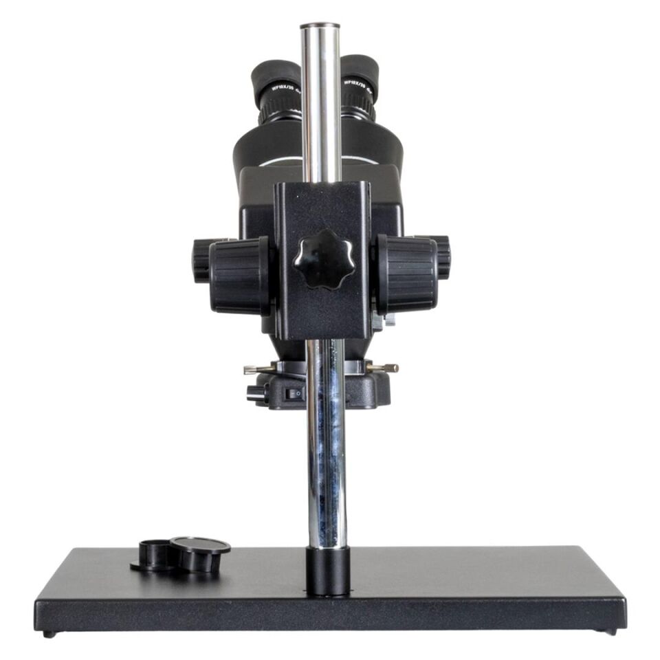 Weko Wk-22481 3.5-90x Zoom Manuel Büyüteç Trinoküler Mikroskop Laboratuvar Mikroskopu