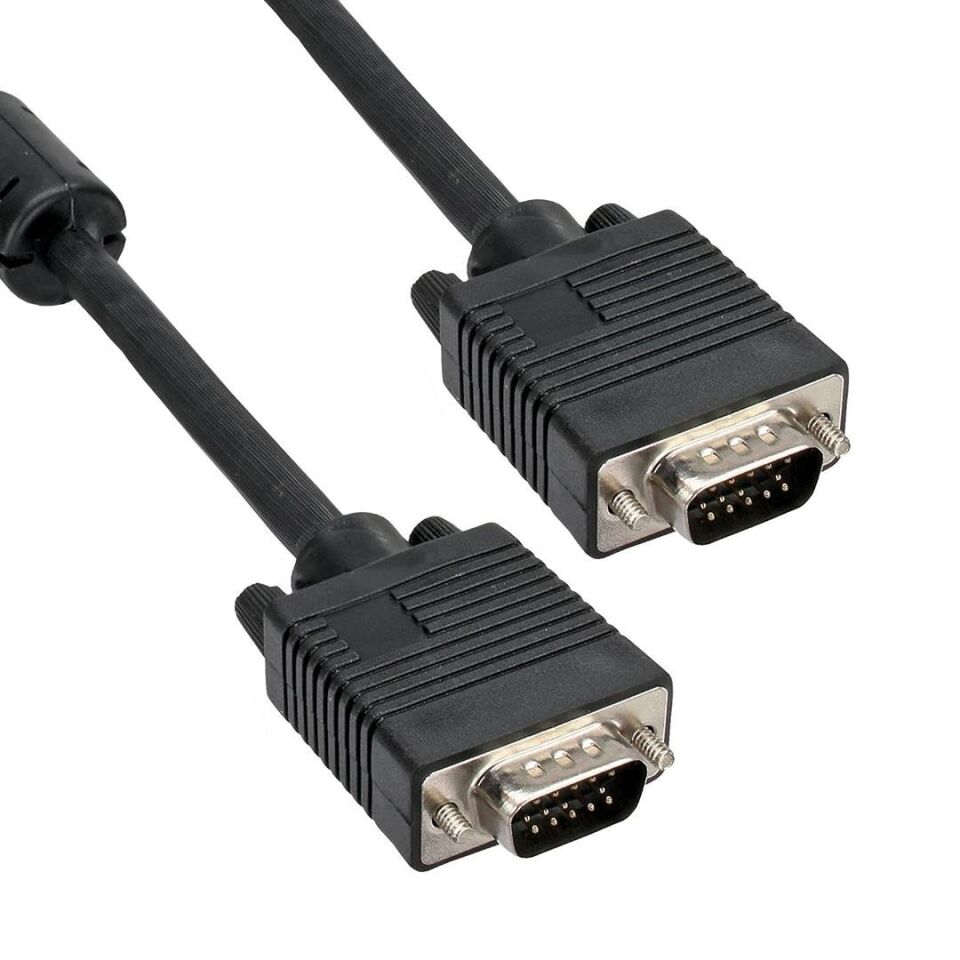 Fully 15 Pin 3+6 Erkek Erkek VGA Kablosu Bilgisayar Monitör Arası Görüntü Kablosu 5 Metre