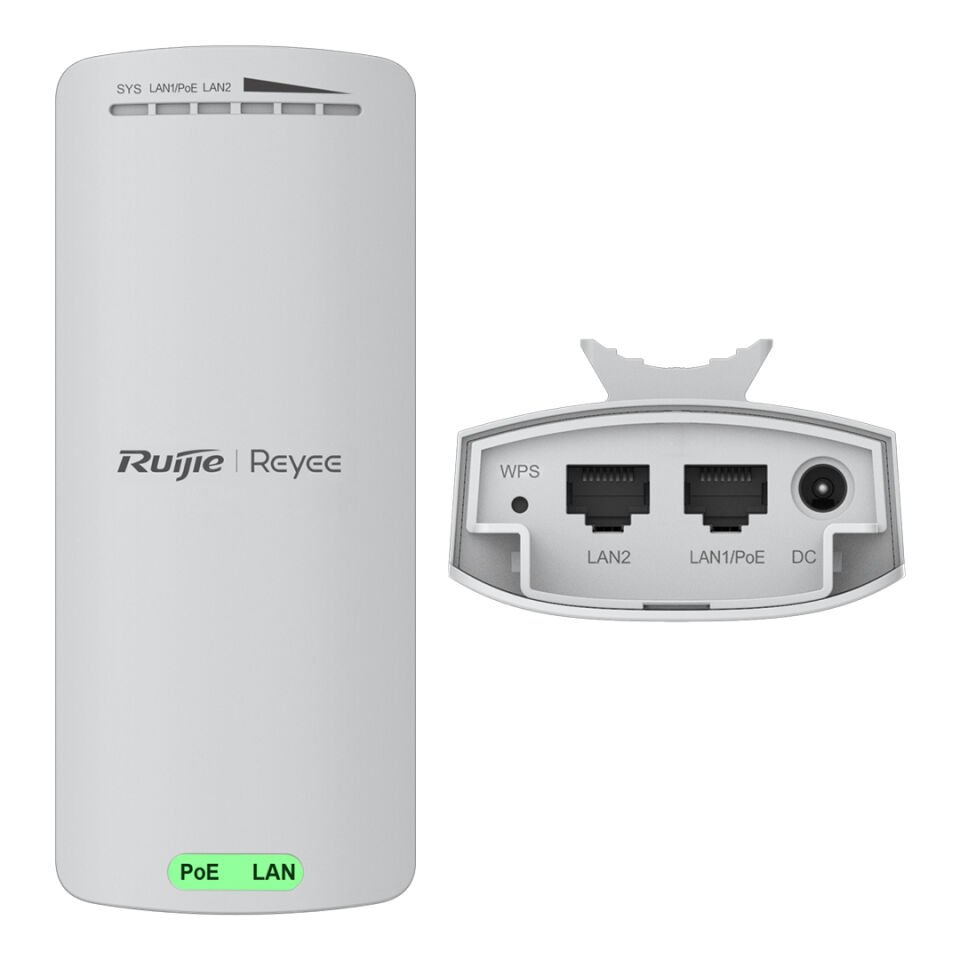 Ruijie RG-EST100-E 2.4GHz Çift Akışlı 500 Metre Kablosuz Köprü 2 Li Dış Mekan Access Point Router Sinyal Güçlendirici