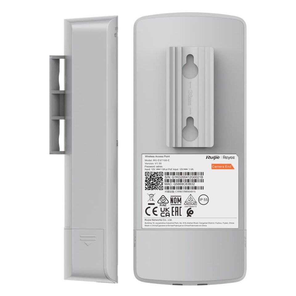 Ruijie RG-EST100-E 2.4GHz Çift Akışlı 500 Metre Kablosuz Köprü 2 Li Dış Mekan Access Point Router Sinyal Güçlendirici