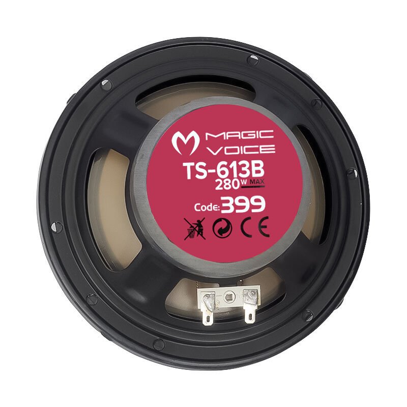 MAGICVOICE MV-399 6 16 CM 280 WATT ÇİFT YOLLU TWEETERLI TEKLİ OTO HOPARLÖR (YEDEK HOPARLÖR)