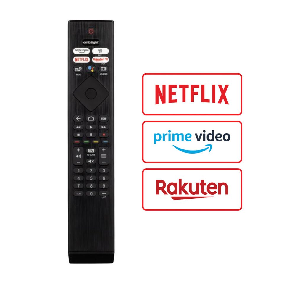 Ayt Weko Kl Ses Komutsuz Philips Ph-v4 Netflix Rakuten Tv Prime Video Tuşlu Lcd Led Tv Kumandası Uzaktan Kumanda