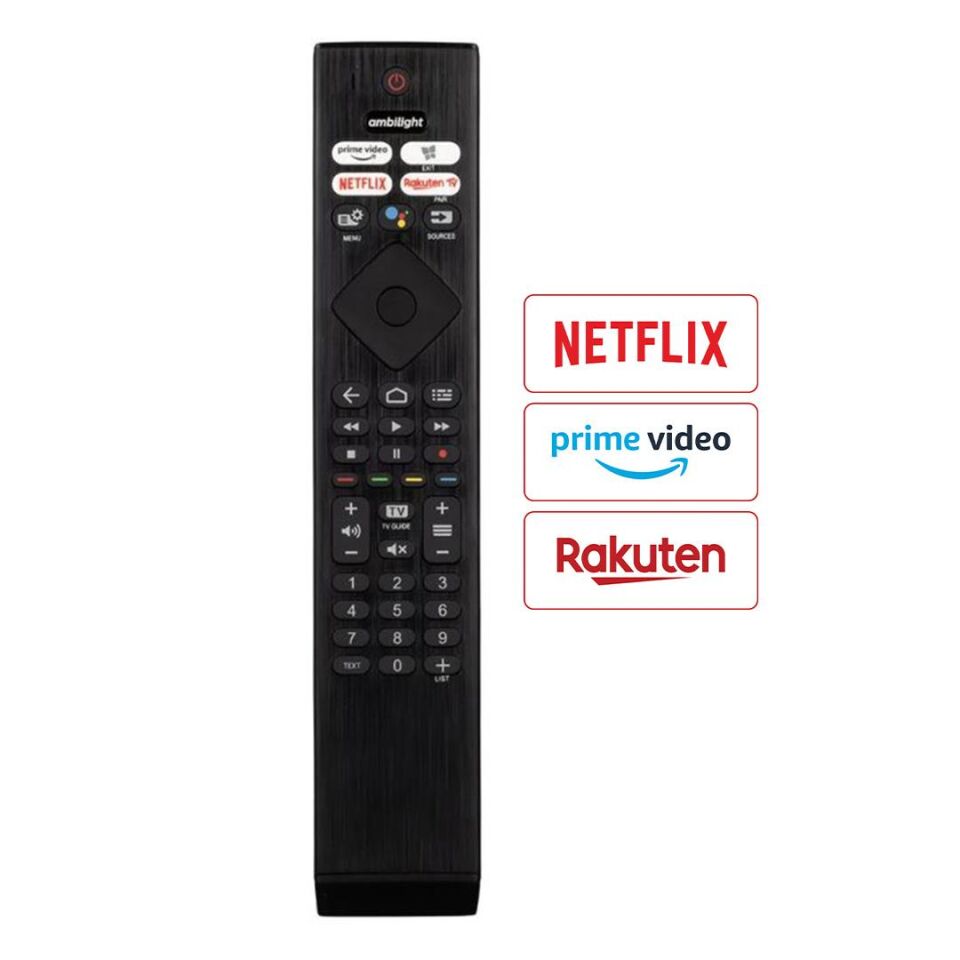 Ayt Weko Kl Ses Komutsuz Philips Ph-v4 Netflix Rakuten Tv Prime Video Tuşlu Lcd Led Tv Kumandası Uzaktan Kumanda