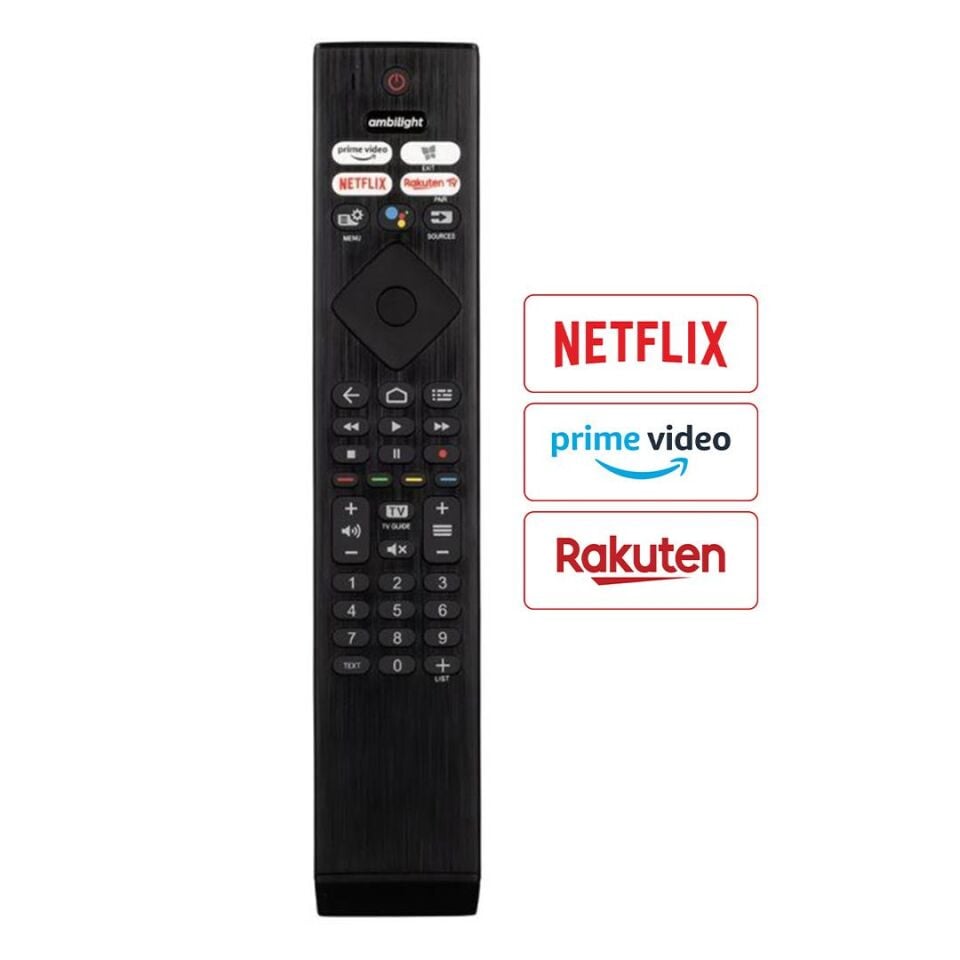 Ayt Weko Kl Ses Komutsuz Philips Ph-v4 Netflix Rakuten Tv Prime Video Tuşlu Lcd Led Tv Kumandası Uzaktan Kumanda