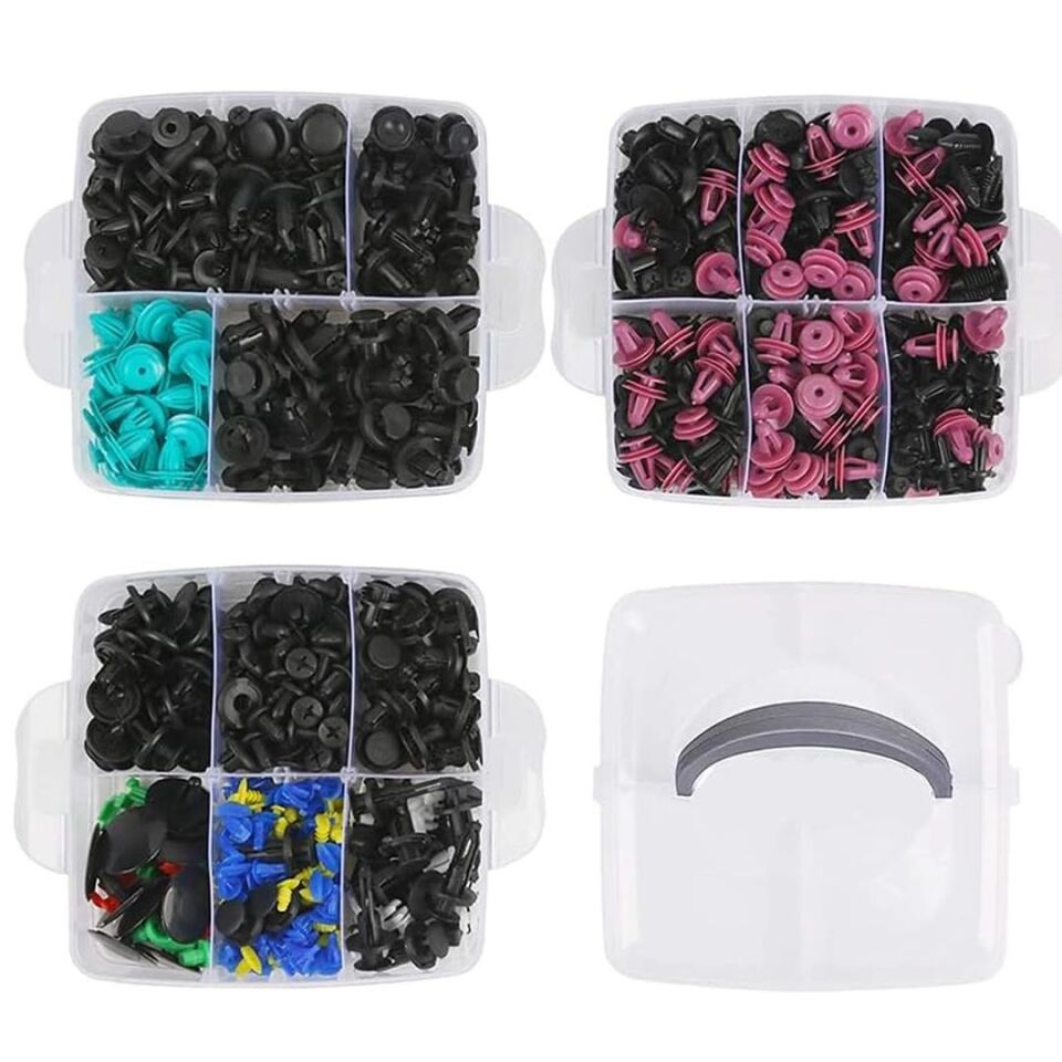 Ayt Powermaster PM-26823 Oto Araç Tampon Tutucu Klipsi Plastik Bağlantı Ekipmanları 696 lı Set Torpito Plastik Parça