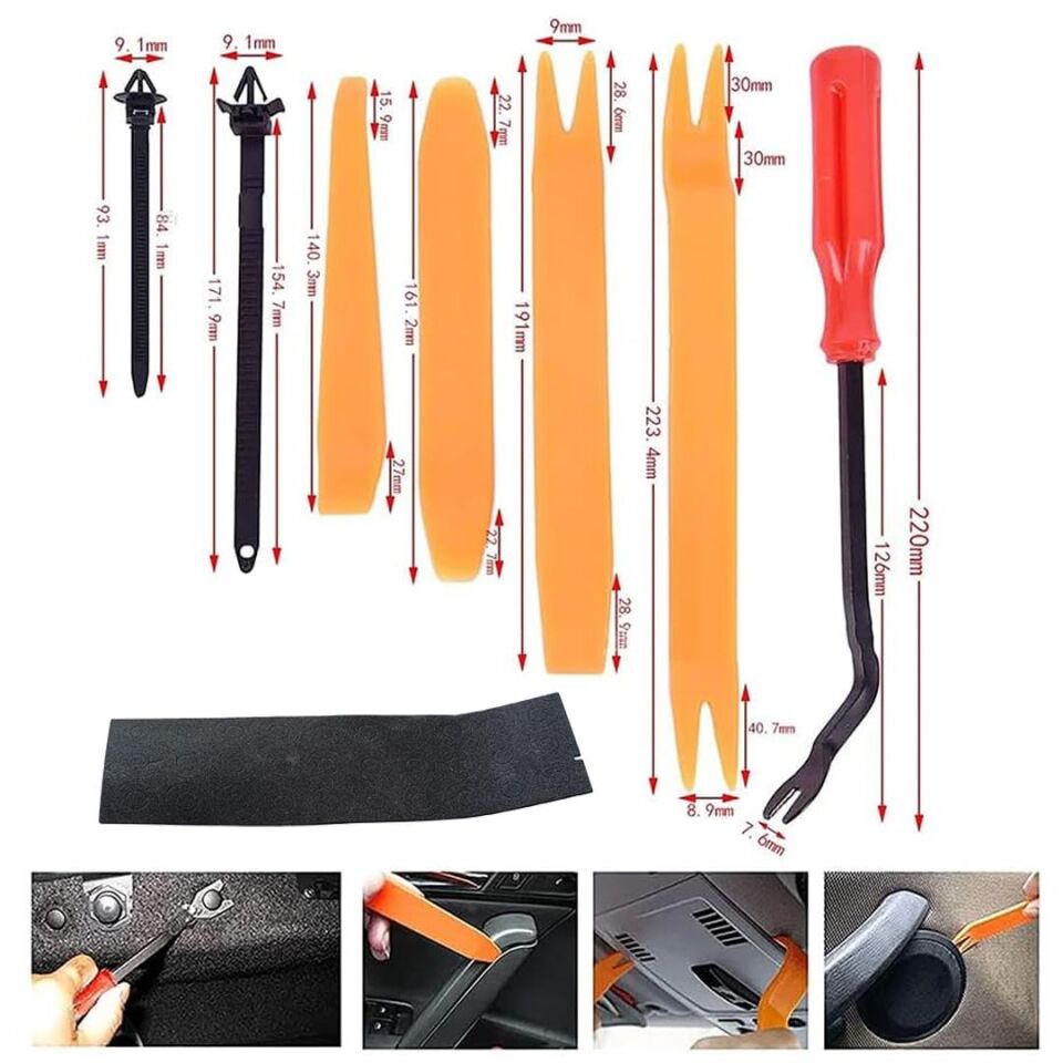 Ayt Powermaster PM-26823 Oto Araç Tampon Tutucu Klipsi Plastik Bağlantı Ekipmanları 696 lı Set Torpito Plastik Parça