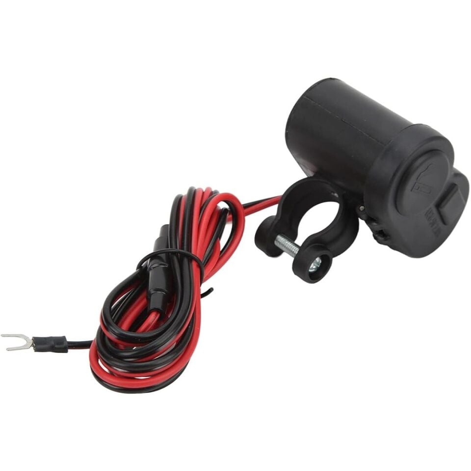 Powermaster PM-20493 DC 12-45V Motosiklet Çakmaklık USB Şarj Soketi Su Geçirmez Kapaklı