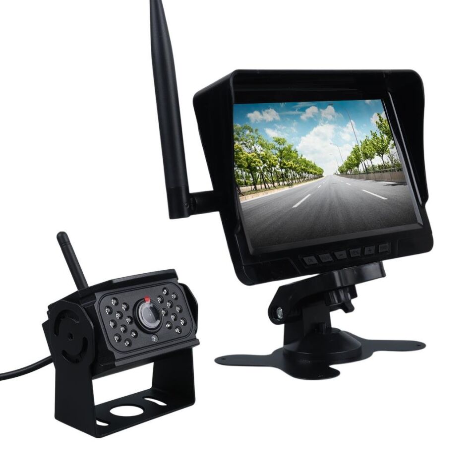 Ayt Powermaster DVR T70-F19 Kablosuz Araç Oto Kamera ve Monitör Seti Geri Arka Görüş Kamerası