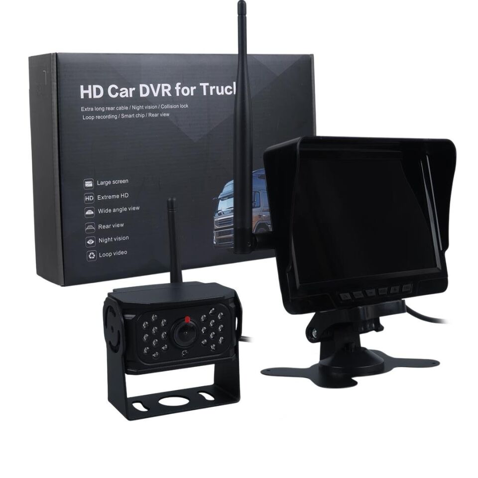 Ayt Powermaster DVR T70-F19 Kablosuz Araç Oto Kamera ve Monitör Seti Geri Arka Görüş Kamerası