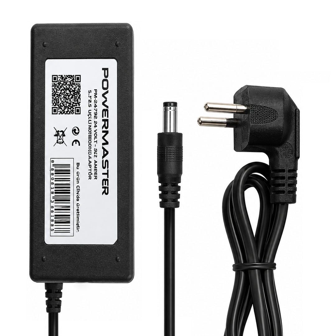 Powermaster PM-24792 24 Volt - 3.75 Amper 5.5*2.5 Mm Uçlu Notebook Adaptör