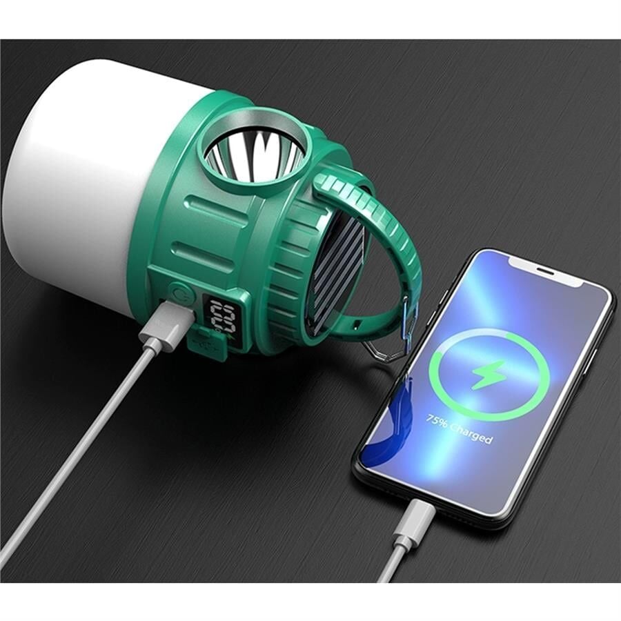 Ayt Powermaster V65-3 24 Ledli 1200 Mah Solar Güneş Enerjili Kamp Lambası Aydınlatma Işıldak Fener