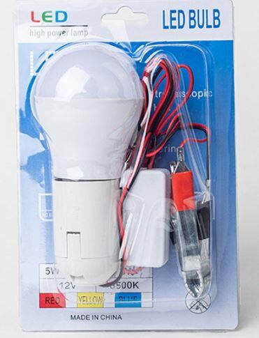 Led Tr-26549 12 Volt 5 Watt 6500K Beyaz Led Ampul Tamirci Kamp Akü Maşalı Çalışma Lambası Aydınlatma