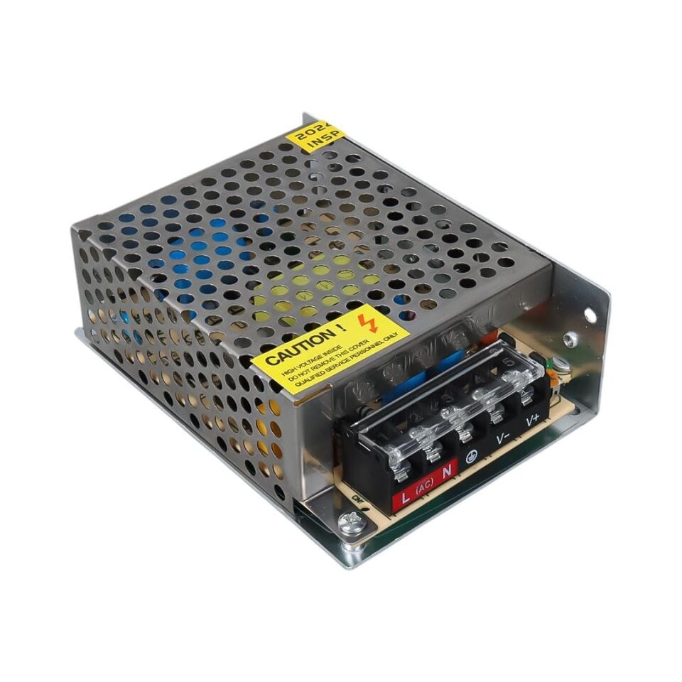 Ayt Powermaster Metal Kasa Adaptör 12 Volt 5 Amper Şerit Led Dvr Kamera Adaptörü