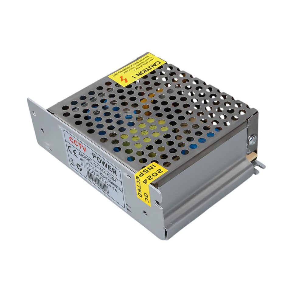Ayt Powermaster Metal Kasa Adaptör 12 Volt 5 Amper Şerit Led Dvr Kamera Adaptörü