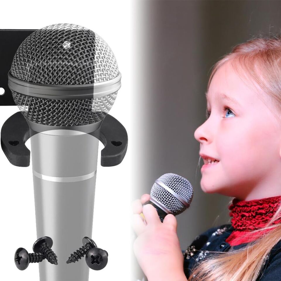 Powermaster Pm-26938 Mikrofon Tutucu 2 Li Mikrofon Tutacağı