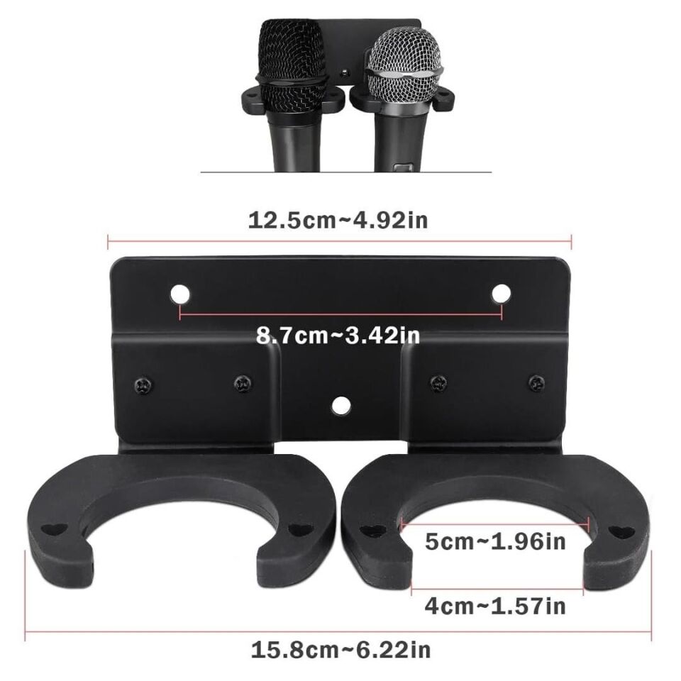 Powermaster Pm-26938 Mikrofon Tutucu 2 Li Mikrofon Tutacağı