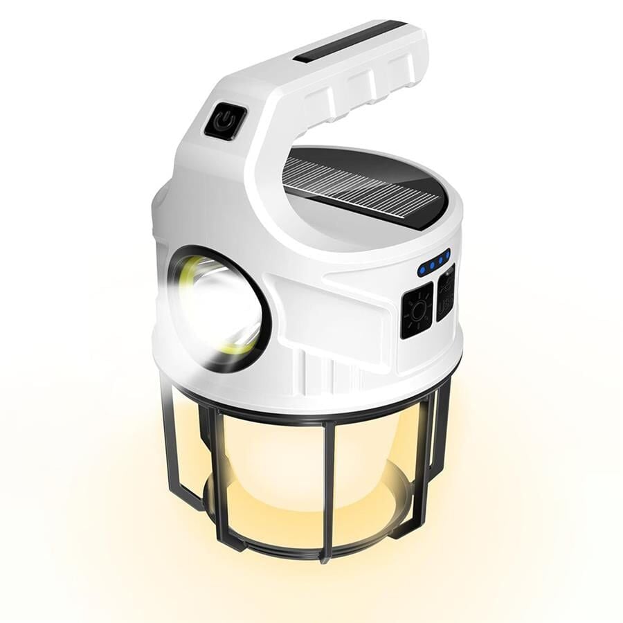 Ayt Powermaster Solar Güneş Enerjili Şarjlı Kamp Lambası Aydınlatma Fener Işıldak