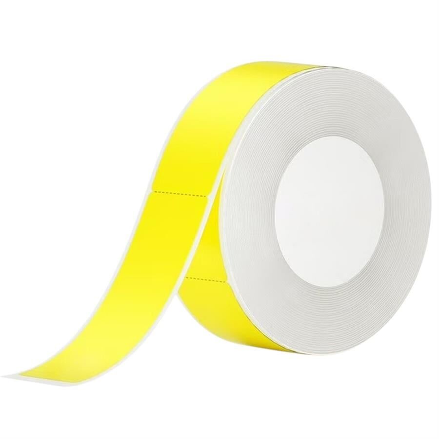 Ayt Powermaster PM-25301 Taşınabilir Bluetooth Termal Yazıcı Etiketi Sarı Yapışkanlı 4 Cm Etiket Rulo