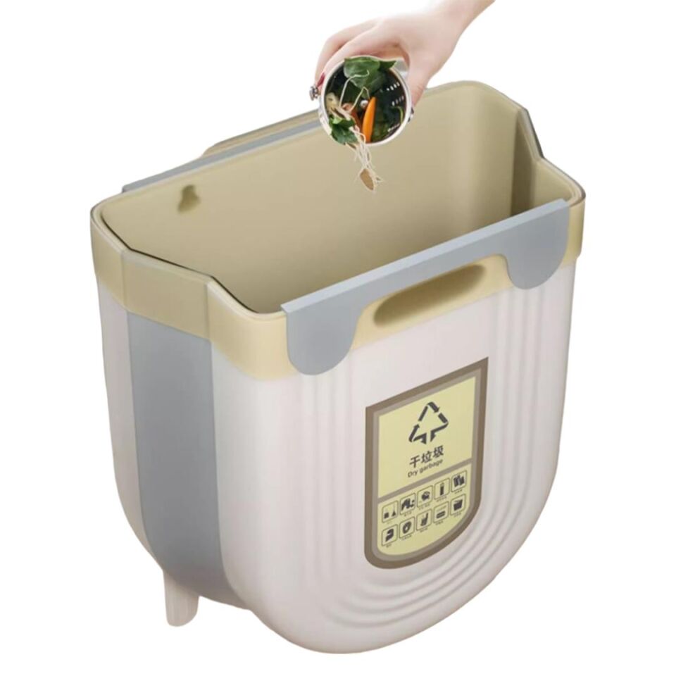 Ayt Sunup Sn-14644 Katlanabilir Körüklü Mutfak Banyo Tuvalet İçin Çöp Kovası