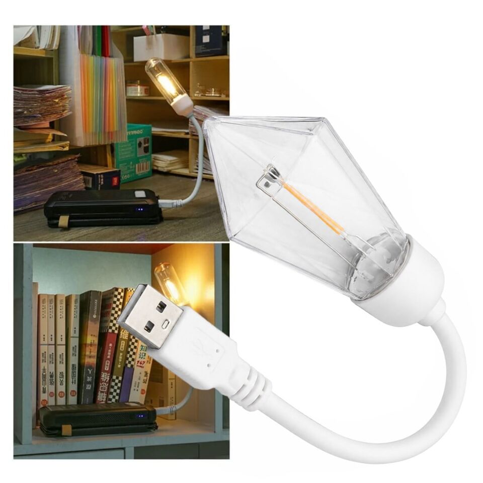 Powermaster PM-25791 Esnek Gövdeli USB Günışığı COB Led Edison Masa Ve Kitap Okuma Lambası