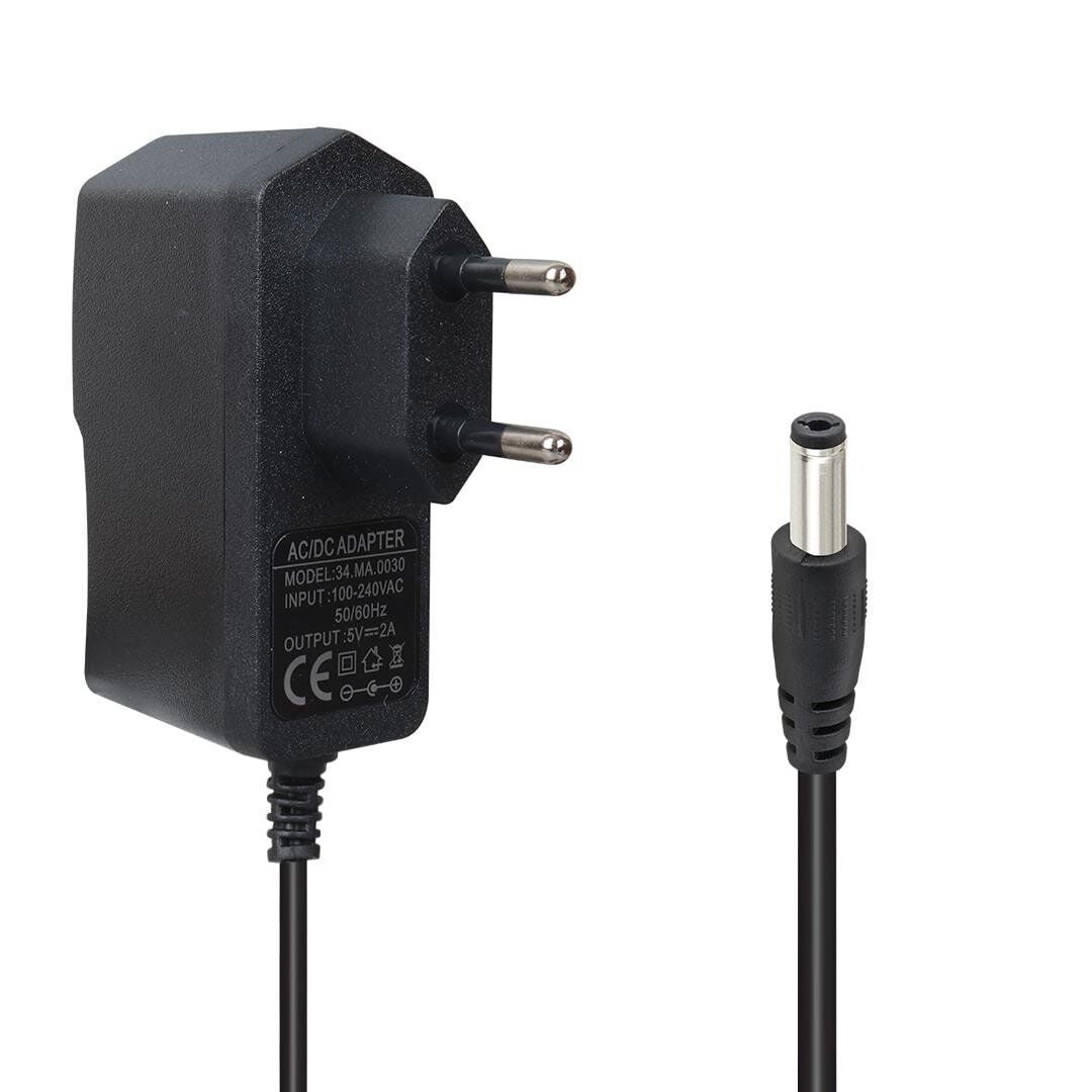 Ayt Powermaster 5 Volt 2 Amper 10 Watt Adaptör 5.5x2.5 Uçlu Priz Tipi Şarj Aleti Cihazı Adaptörü