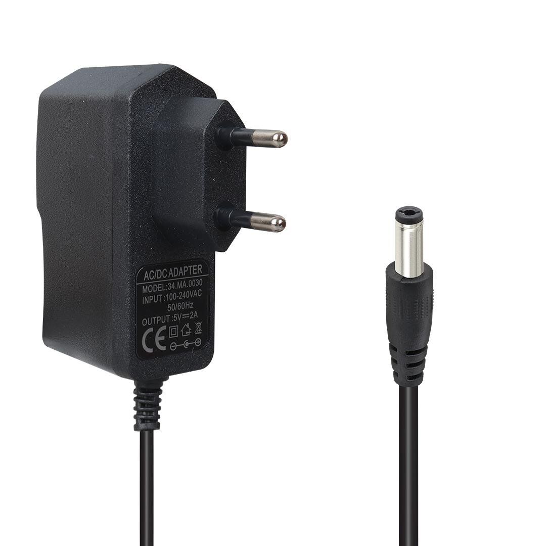 Ayt Powermaster 5 Volt 2 Amper 10 Watt Adaptör 5.5x2.5 Uçlu Priz Tipi Şarj Aleti Cihazı Adaptörü