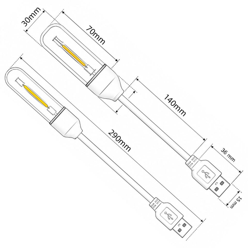 Powermaster PM-25793 Esnek Gövdeli USB Günışığı COB Led Edison Masa Ve Kitap Okuma Lambası
