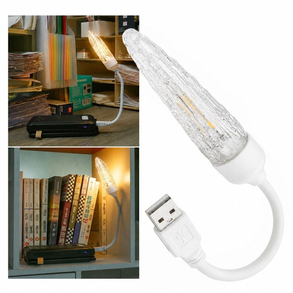 Powermaster PM-25793 Esnek Gövdeli USB Günışığı COB Led Edison Masa Ve Kitap Okuma Lambası