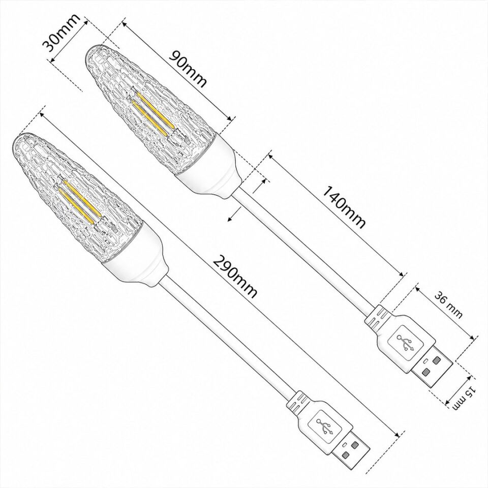 Powermaster PM-25793 Esnek Gövdeli USB Günışığı COB Led Edison Masa Ve Kitap Okuma Lambası
