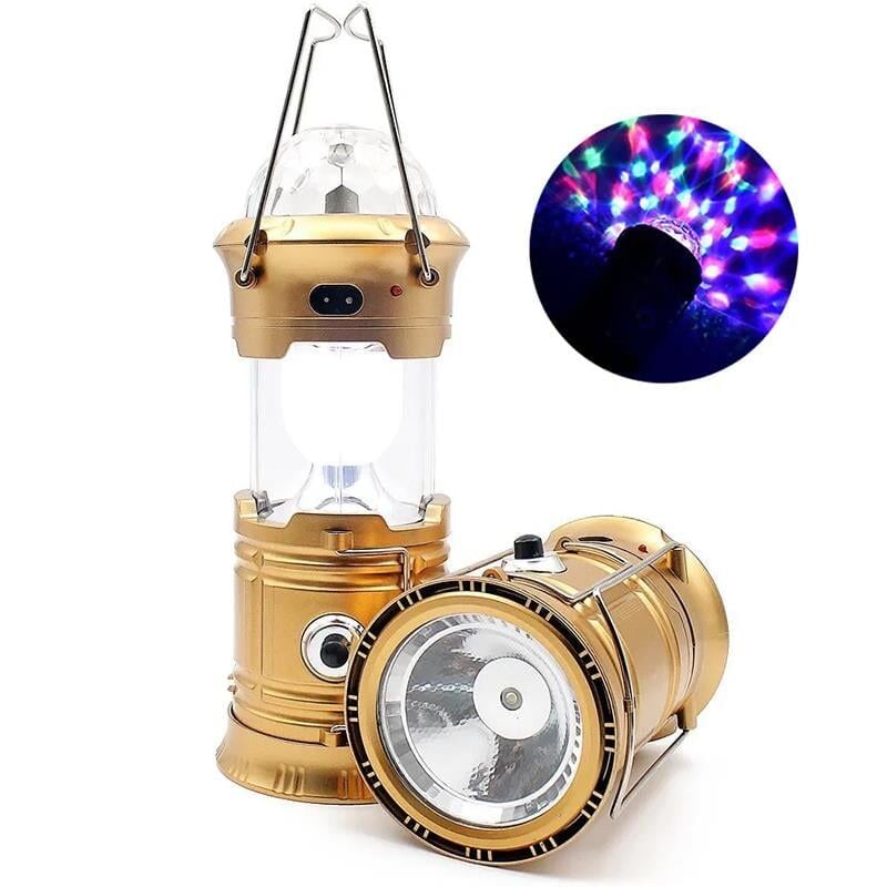 Powermaster Renkli Şarjlı Kamp Lambası Işıldak Aydınlatma Askı Aparatlı Kamp Piknik Aydınlatması