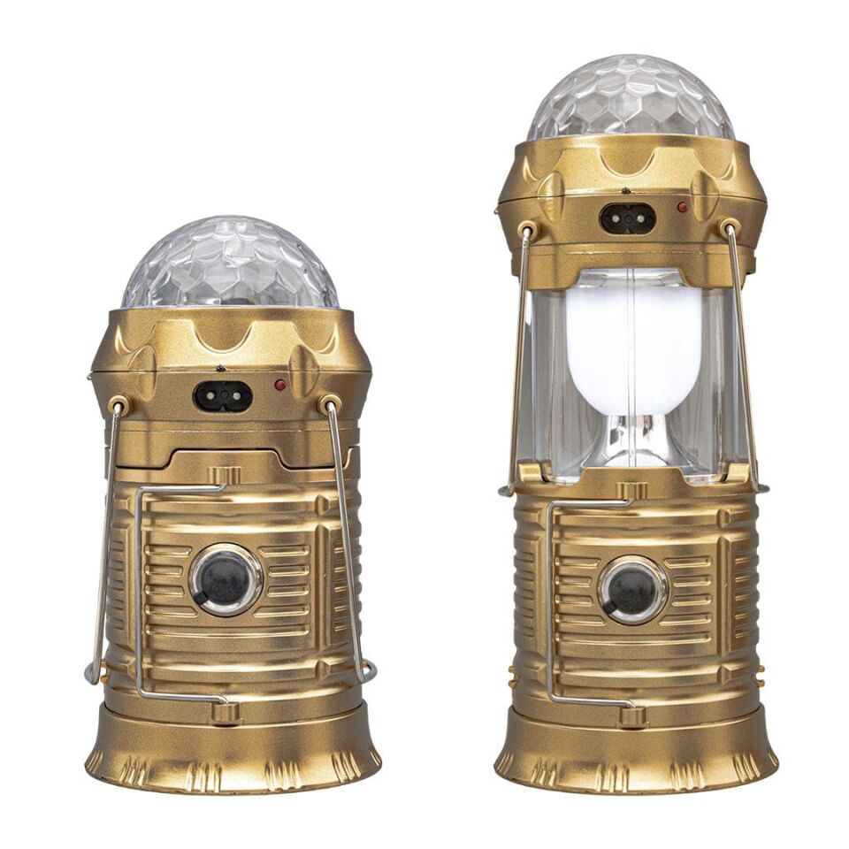 Powermaster Renkli Şarjlı Kamp Lambası Işıldak Aydınlatma Askı Aparatlı Kamp Piknik Aydınlatması