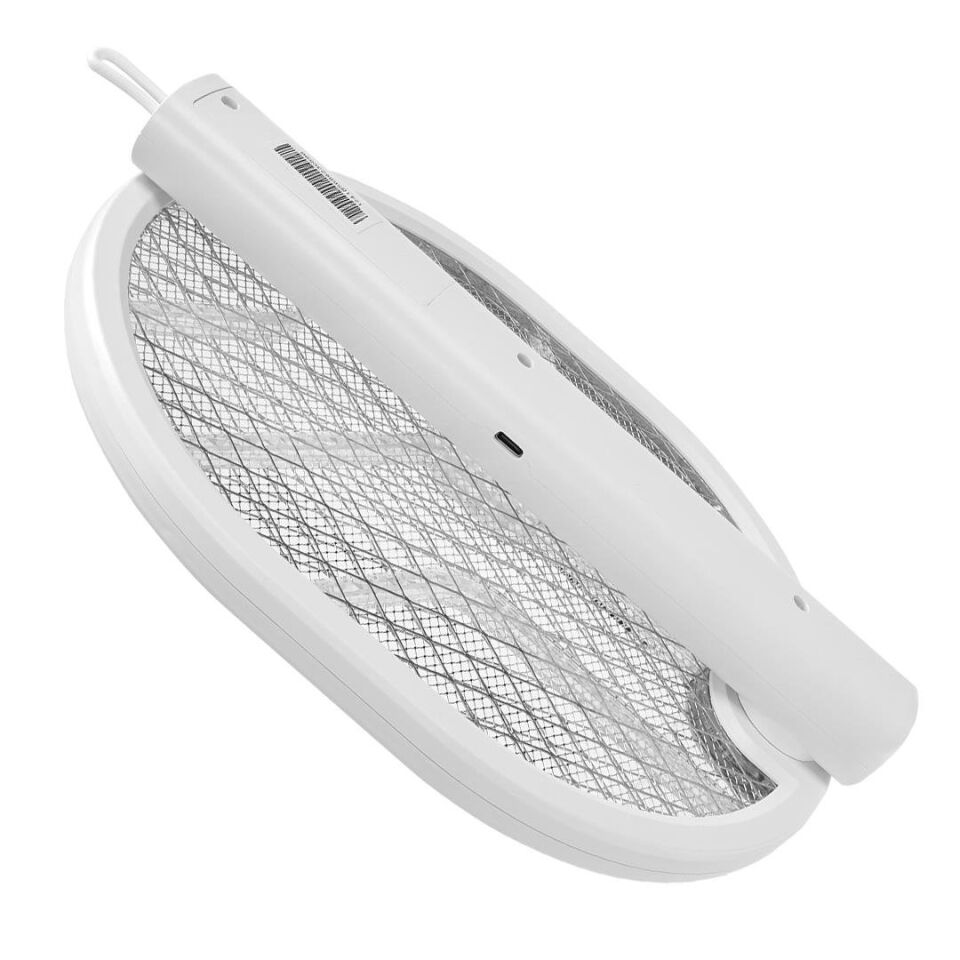 Ayt Asonic AS-A26 1200mAh 3000V Çıkış UV Işıklı Şarjli Katlanabilir Askılı Raket Sinek Öldürücü Sivrisinek Cız Mor Işık