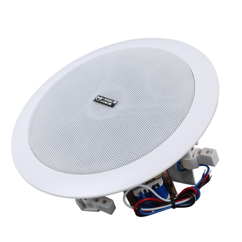 Ayt Magicvoice MV-160 16 CM 15W Tweeterli Beyaz Trafolu Alçıpan Tavan Hoparlör Mağaza Okul Konferans Salonu Hoparlörü